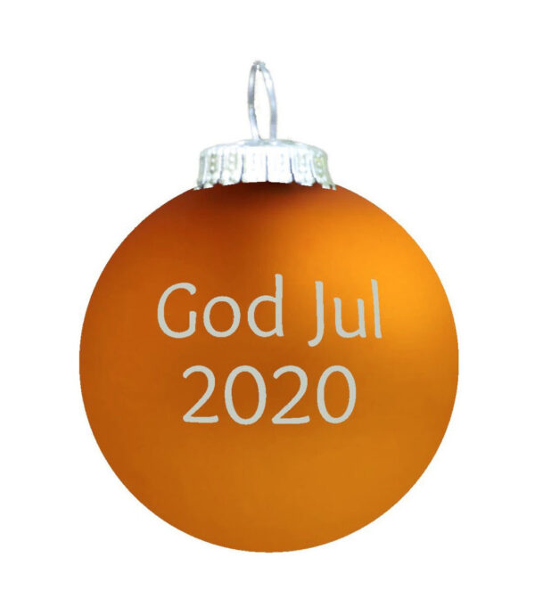 Rolsted Copenhagen - God Jul 2020 julekugle - guldbrun - Interiør > Julepynt > Juleophæng  Denne vare udgår af sortiment og sælges til udsolgt.