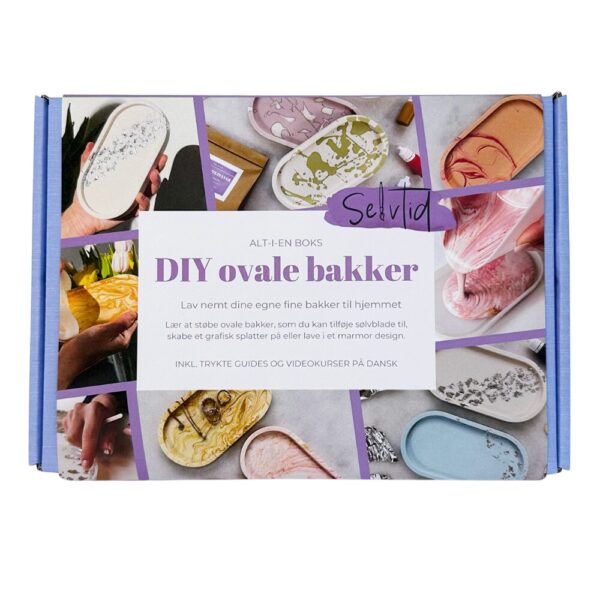 Selvtid - DIY ovale bakker støbekit - Interiør >  >  DIY støbekittet er det perfekte "gør det selv" projekt til dig som ønsker at kreere dine egne personlige ovale bakker.Â 