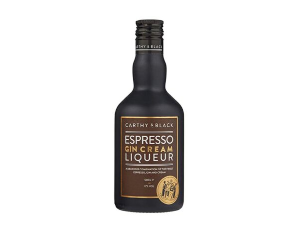 Two Socks - Espresso Gin Cream Liqueur - 500 ml. - Køkkenudstyr > Delikatesser > Spiritus  Carthy & Black Espresso Gin Cream Liqueur er navnet på denne lækre cremede ginlikør