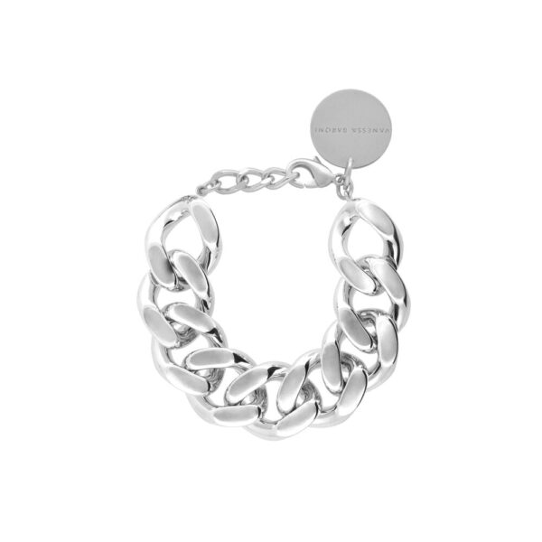 Vanessa Baroni - Flat Chain armbånd - sølvfarvet - Smykker > Armbånd > Armbånd  Flat Chain armbåndet er designet i et chunky look med store led